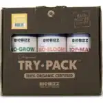 BioBizz in door pack, try pack, prøvepakke gødning til Cannabis