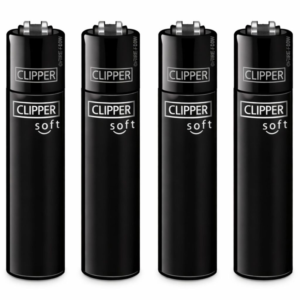Clipper lighter i et helt classic diskret sort design