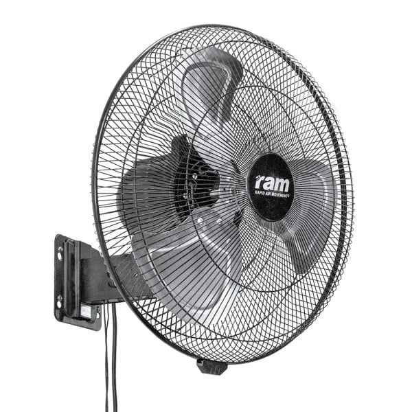 RAM vægblæser i kraftig kvalitet. 100W der sikre at den dækker et stort område.
