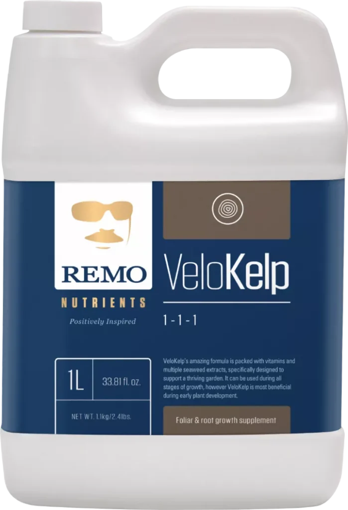 REMO VeloKelp er et ekstrakt af tang. Hjælper til dine planters sundhed.