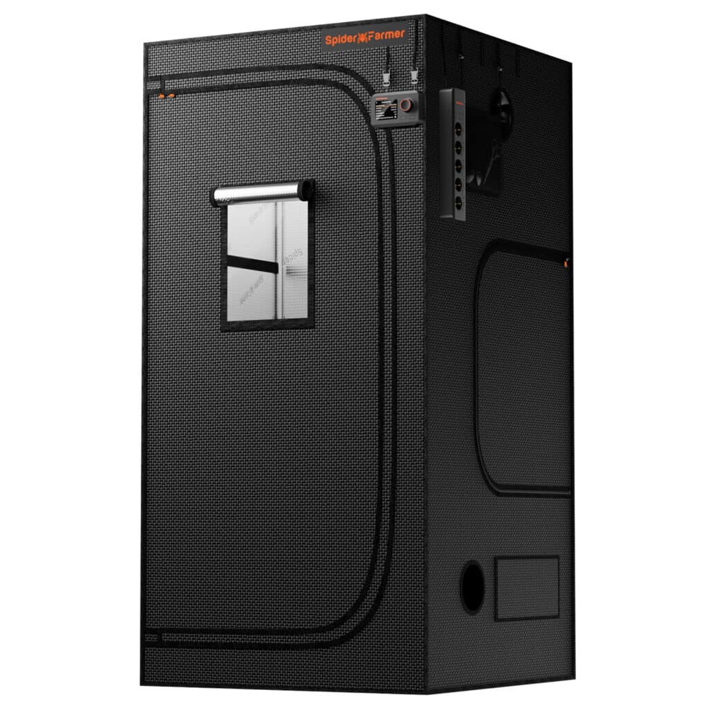 Spider Farmer 90x90x180 kvalitets telt. Lystæt og kraft opbygning